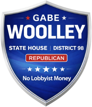 Gabe Woolley campaign shield