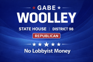 Gabe Woolley campaign sign